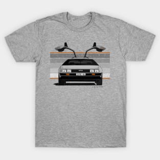My drawing of the DeLorean DMC-12 in front view T-Shirt